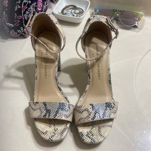 Snake print heels!